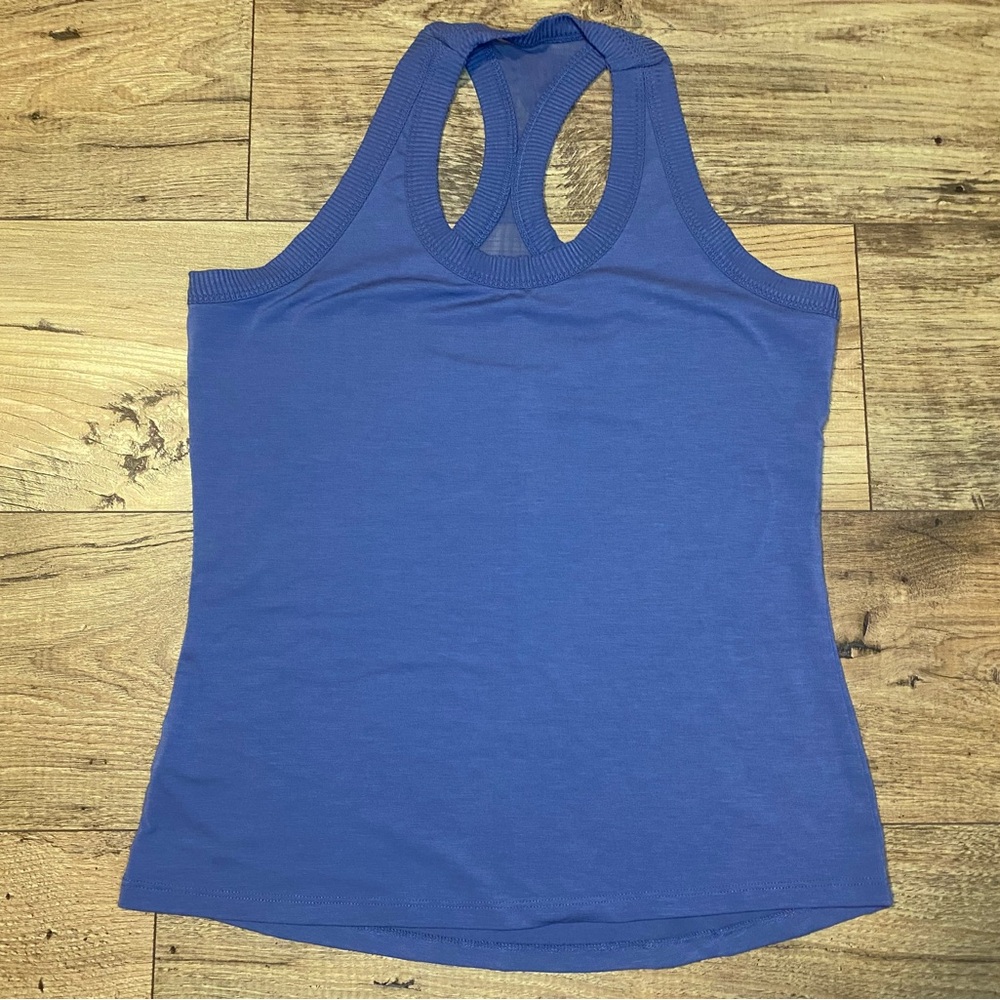 Athleta Topanga Racerback Tank Stormy Sky Size S - Picture 2 of 4